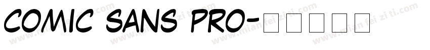 comic sans pro字体转换